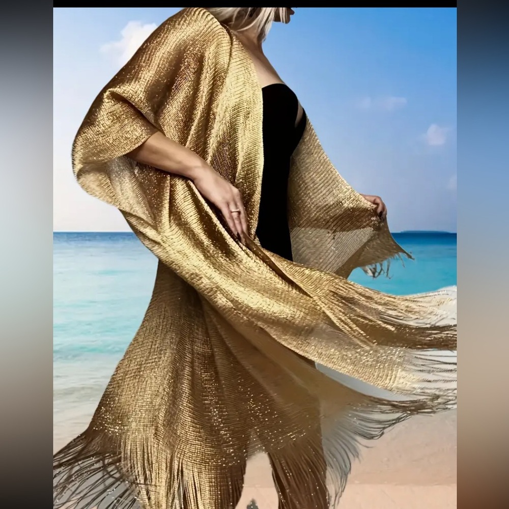 Shawl - Unique Bohemian Style - Versatile Kimono … - image 2